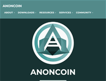 Tablet Screenshot of anoncoin.net
